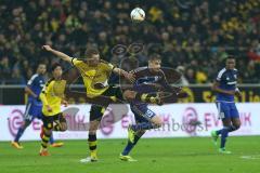 1. Bundesliga - Fußball - Borussia Dortmund - FC Ingolstadt 04 - Matthias Ginter (BVB 28) Max Christiansen (19, FCI)