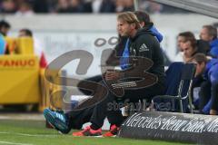 1. Bundesliga - Fußball - VfB Stuttgart - FC Ingolstadt 04 - Cheftrainer Ralph Hasenhüttl (FCI) angespannt