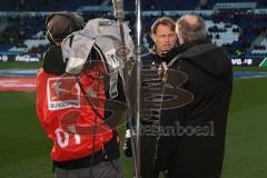 1. BL - Saison 2015/2016 - Hannover 96 - FC Ingolstadt 04 - Ralph Hasenhüttl (Trainer FC Ingolstadt 04) im Interview mit SKY - Foto: Jürgen Meyer