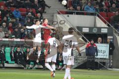 1. BL - Saison 2015/2016 - Hannover 96 - FC Ingolstadt 04 - Alfredo Morales (#6 FC Ingolstadt 04) - Roger de Oliveira Bernardo (#8 FC Ingolstadt 04) - Foto: Jürgen Meyer