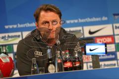 1. Bundesliga - Fußball - Hertha BSC  Berlin - FC Ingolstadt 04 - Pressekonferenz nach dem Spiel Cheftrainer Ralph Hasenhüttl (FCI) verärgert, nachdenklich