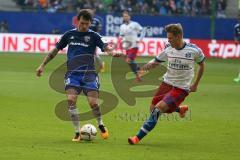 1. Bundesliga - Fußball - Hamburger SV - FC Ingolstadt 04 - Pascal Groß (10, FCI) und Ostrzolek, Matthias (22 HSV)