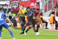 1. Bundesliga - Fußball - Bayer 04 Leverkusen - FC Ingolstadt 04 - Karim Bellarabi (Leverkusen 38)Almog Cohen (36, FCI)