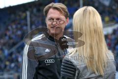 1. Bundesliga - Fußball - TSG 1899 Hoffenheim - FC Ingolstadt 04 - Cheftrainer Ralph Hasenhüttl (FCI) vor dem Spiel, Sky Interview mit Britta Hofmann