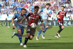 1. Bundesliga - Fußball - TSG 1899 Hoffenheim - FC Ingolstadt 04 - Stefan Lex (14, FCI) links Ermin Bicakcic (TSG 4)