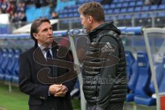 1. Bundesliga - Fußball - Hamburger SV - FC Ingolstadt 04 - Cheftrainer Bruno Labbadia (HSV) und Cheftrainer Ralph Hasenhüttl (FCI)