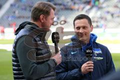 1. Bundesliga - Fußball - Hertha BSC  Berlin - FC Ingolstadt 04 - Cheftrainer Ralph Hasenhüttl (FCI) und Cheftrainer Pál Dárdai (Trainer Hertha) Sky Interview