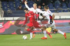 1. BL - Saison 2015/2016 - Hannover 96 - FC Ingolstadt 04 - Leon Andreasen (#2 Hannover) - Tobias Levels (#28 FC Ingolstadt 04) - Foto: Jürgen Meyer