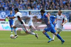 1. Bundesliga - Fußball - SV Darmstadt 98 - FC Ingolstadt 04 - Darío Lezcano (37, FCI) rechts Aytac Sulu (4 Darmstadt 98)