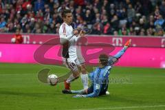 1. Bundesliga - Fußball - FCBayern - FC Ingolstadt 04 - Stefan Lex (14, FCI) scheitert an Manuel Neuer (1 Bayern)
