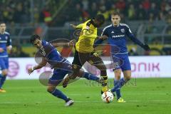 1. Bundesliga - Fußball - Borussia Dortmund - FC Ingolstadt 04 - Darío Lezcano (37, FCI) Adrian Ramos (BVB 20)  Max Christiansen (19, FCI)