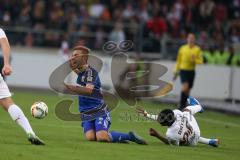 1. Bundesliga - Fußball - VfB Stuttgart - FC Ingolstadt 04 - links Lukas Hinterseer (16, FCI) wird von Serey Dié (26 Stuttgart) gefoult