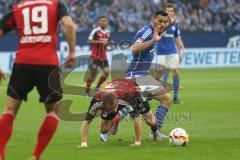 1. BL - Saison 2015/2016 - Schalke 04 - FC Ingolstadt 04 - Moritz Hartmann (#9 FC Ingolstadt 04) -  Foto: Jürgen Meyer