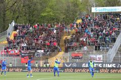 1. Bundesliga - Fußball - SV Darmstadt 98 - FC Ingolstadt 04 - FCI Fans Jubel Fahnen Kurve