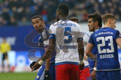 1. Bundesliga - Fußball - Hamburger SV - FC Ingolstadt 04 - Marvin Matip (34, FCI) und Djourou, Johan (5 HSV)