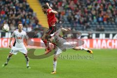 1. Bundesliga - Fußball - Eintracht Frankfurt - FC Ingolstadt 04 - Zweikampf unten Pascal Groß (10, FCI) oben Huszti (EF)