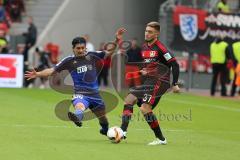 1. Bundesliga - Fußball - Bayer 04 Leverkusen - FC Ingolstadt 04 - Almog Cohen (36, FCI) Frey, Marlon (Leverkusen 37)