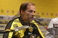 1. Bundesliga - Fußball - Borussia Dortmund - FC Ingolstadt 04 - Pressekonferenz nach dem Spiel, Cheftrainer Thomas Tuchel (BVB Trainer)