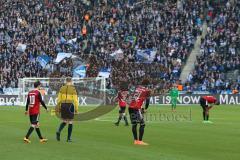 1. Bundesliga - Fußball - Hertha BSC  Berlin - FC Ingolstadt 04 - Niederlage Spiel ist aus Pfiff, Schanzer enttäuscht, Köpfe hängen