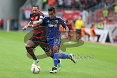 1. Bundesliga - Fußball - Bayer 04 Leverkusen - FC Ingolstadt 04 - Hilbert, Roberto (Leverkusen 13) Darío Lezcano (37, FCI)