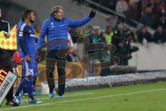 1. Bundesliga - Fußball - VfB Stuttgart - FC Ingolstadt 04 - Cheftrainer Ralph Hasenhüttl (FCI) wechselt Elias Kachunga (25, FCI) ein