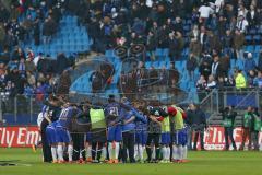 1. Bundesliga - Fußball - Hamburger SV - FC Ingolstadt 04 - Unentschieden Team Besprechung mit Cheftrainer Ralph Hasenhüttl (FCI)  auf dem Platz