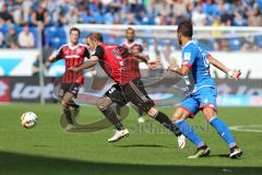 1. Bundesliga - Fußball - TSG 1899 Hoffenheim - FC Ingolstadt 04 - Moritz Hartmann (9, FCI) Jeremy Toljan (TSG 15)