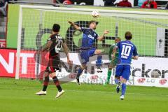 1. BL - Saison 2015/2016 - FC Ingolstadt 04 - Bayer 04 Leverkusen - Lukas Hinterseer (#16 FC Ingolstadt 04) - Pascal Groß (#10 FC Ingolstadt 04) - Foto: Meyer Jürgen