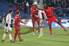 1. BL - Saison 2015/2016 - Hannover 96 - FC Ingolstadt 04 - Tomas Pekhart (#11 FC Ingolstadt 04) - Alfredo Morales (#6 FC Ingolstadt 04) - Marcelo (#25 Hannover) - Foto: Jürgen Meyer