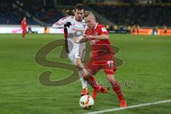 1. BL - Saison 2015/2016 - Hannover 96 - FC Ingolstadt 04 - Pascal Groß (#10 FC Ingolstadt 04) - Bech (#17 Hannover) - Foto: Jürgen Meyer