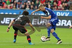 1. Bundesliga - Fußball - Bayer 04 Leverkusen - FC Ingolstadt 04 - Ramalho, André (Leverkusen 2) Lukas Hinterseer (16, FCI)