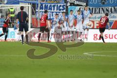 1. BL - Saison 2015/2016 - FC Ingolstadt 04 - 1899 Hoffenheim - Pascal Groß (#10 FC Ingolstadt 04) beim Freistoß - Foto: Jürgen Meyer