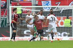 1. Bundesliga - Fußball - FC Ingolstadt 04 - Hannover 96 - Alfredo Morales (6, FCI) wird gefoult