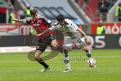 1. Bundesliga - Fußball - FC Ingolstadt 04 - Borussia Mönchengladbach - Pascal Groß (10, FCI) Lars Stindl (Gladbach 13)