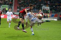 1. BL - Saison 2015/2016 - FC Ingolstadt 04 - Hamburger SV - Mathew Leckie (#7 FC Ingolstadt 04) - Diekmeier Denis (#2 Hamburger SV) - Foto: Jürgen Meyer