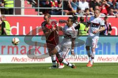 1. Bundesliga - Fußball - FC Ingolstadt 04 - FC Bayern München - Moritz Hartmann (9, FCI) Thiago (6 Bayern)