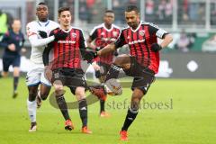 1. BL - Saison 2015/2016 - FC Ingolstadt 04 - 1. FSV Mainz 05 - Marvin Matip (#34 FC Ingolstadt 04) - Benjamin Hübner (#5 FC Ingolstadt 04) - Foto: Meyer Jürgen