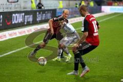 1. BL - Saison 2015/2016 - FC Ingolstadt 04 - Hamburger SV - Lukas Hinterseer (#16 FC Ingolstadt 04) - Tobias Levels (#28 FC Ingolstadt 04) - IIicevic Ivo (#7 Hamburger SV) - Foto: Jürgen Meyer