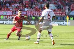 1. Bundesliga - Fußball - FC Ingolstadt 04 - FC Bayern München - Alfredo Morales (6, FCI) Thiago (6 Bayern)