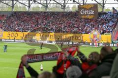 1. Bundesliga - Fußball - FC Ingolstadt 04 - Hannover 96 - Schal Jubel Choreografie 500 Jahre Reinheitsgebot