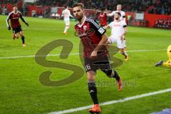 1. BL - Saison 2015/2016 - FC Ingolstadt 04 - 1. FC Köln - Lukas Hinterseer (#16 FC Ingolstadt 04) mit dem 1:0 Führungstrffer - jubel - Timo Horn Torhüter (#1 köln) - Foto: Meyer Jürgen