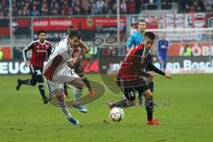 1. Bundesliga - Fußball - FC Ingolstadt 04 - Bayer 04 Leverkusen - Sturm nach vorne Stefan Lex (14, FCI) und links Stefan Lex (14, FCI)