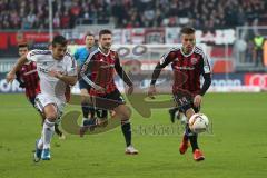 1. Bundesliga - Fußball - FC Ingolstadt 04 - Bayer 04 Leverkusen - Sturm nach vorne Stefan Lex (14, FCI) und links Stefan Lex (14, FCI)