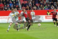 1. BL - Saison 2015/2016 - FC Ingolstadt 04 - Borussia Mönchengladbach  Nico Elvedi (#30 Borussia Mönchengladbach) Tony Jantschke (#24 Borussia Mönchengladbach) Andreas Christensen (#3 Borussia Mönchengladbach) Moritz Hartmann (#9 FC Ingolstadt 04) Mathew