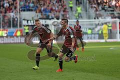 1. Bundesliga - Fußball - FC Ingolstadt 04 - Eintracht Frankfurt - Tor Jubel 1:0 durch Pascal Groß (10, FCI) links Max Christiansen (19, FCI)