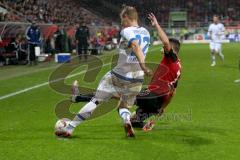 1. BL - Saison 2015/2016 - FC Ingolstadt 04 - Hamburger SV - Mathew Leckie (#7 FC Ingolstadt 04) - Ostrzolek Matthias (#22 Hamburger SV) - Foto: Jürgen Meyer