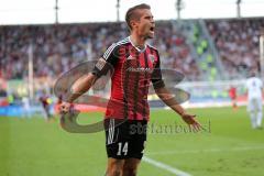 1. Bundesliga - Fußball - FC Ingolstadt 04 - Eintracht Frankfurt - Stefan Lex (14, FCI) rennt auf das Tor und erzielt das 2:0 Jubel