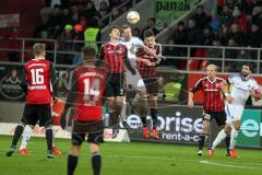 1. BL - Saison 2015/2016 - FC Ingolstadt 04 - Darmstadt 98 - Alfredo Morales (#6 FC Ingolstadt 04) - Robert Bauer (#23 FC Ingolstadt 04) -  Foto: Jürgen Meyer