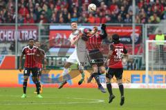 1. Bundesliga - Fußball - FC Ingolstadt 04 - VfB Stuttgart - Christian Gentner (20 Stuttgart) gegen Max Christiansen (19, FCI)