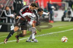 1. BL - Saison 2015/2016 - FC Ingolstadt 04 - Bayer 04 Leverkusen - Almog Cohen (#36 FC Ingolstadt 04) - Donati Giulio weiss #26 Leverkusen - Foto: Meyer Jürgen